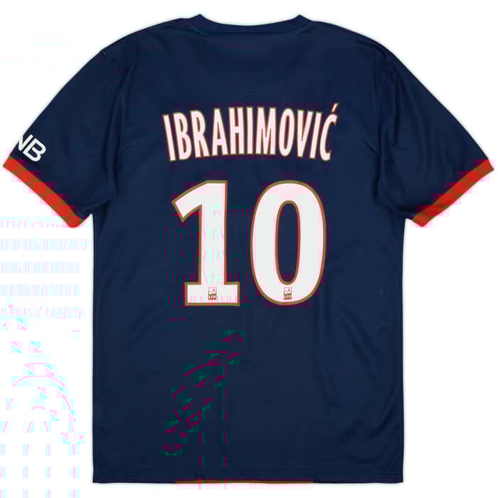 2013-14 Paris Saint-Germain Home Shirt Ibrahimovic #10 - 5/10 - (S)