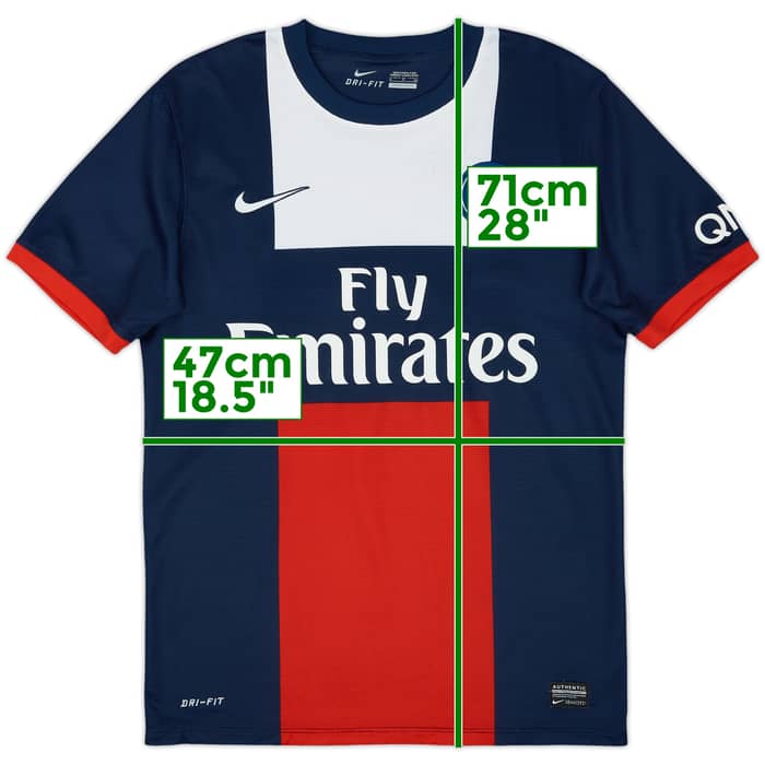 2013-14 Paris Saint-Germain Home Shirt Ibrahimovic #10 - 5/10 - (S)