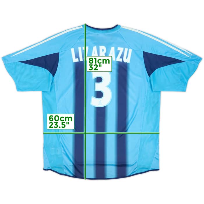 2004-05 Olympique Marseille Away Shirt Lizarazu #3 - 8/10 - (XL)