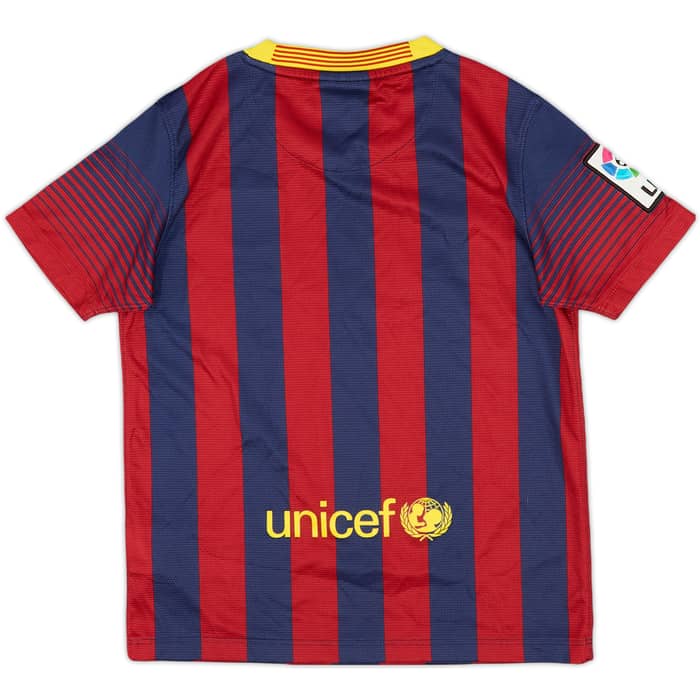 2013-14 Barcelona Home Shirt - 8/10 - (S.Boys)