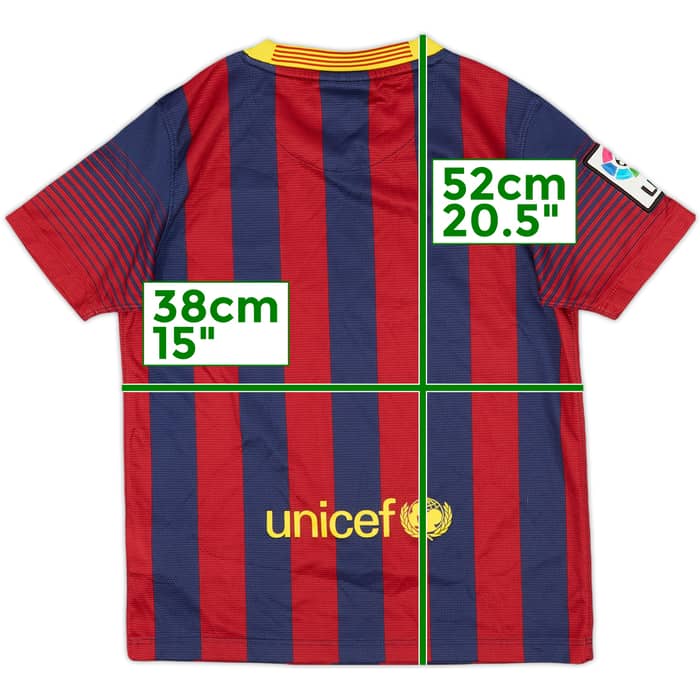 2013-14 Barcelona Home Shirt - 8/10 - (S.Boys)