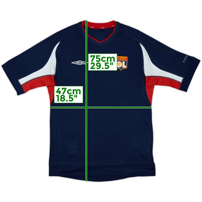 2002-03 Lyon Umbro Training Shirt - 9/10 - (L)