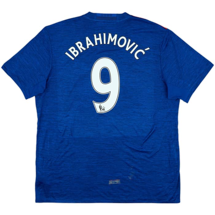 2016-17 Manchester United Away Shirt Ibrahimovic #9 - 7/10 - (XL)