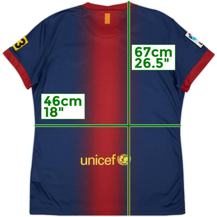 2012-13 Barcelona Home Shirt - 8/10 - (Women's L)