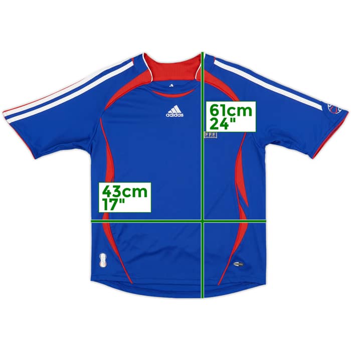 2006-07 France Home Shirt - 10/10 - (M.Boys)