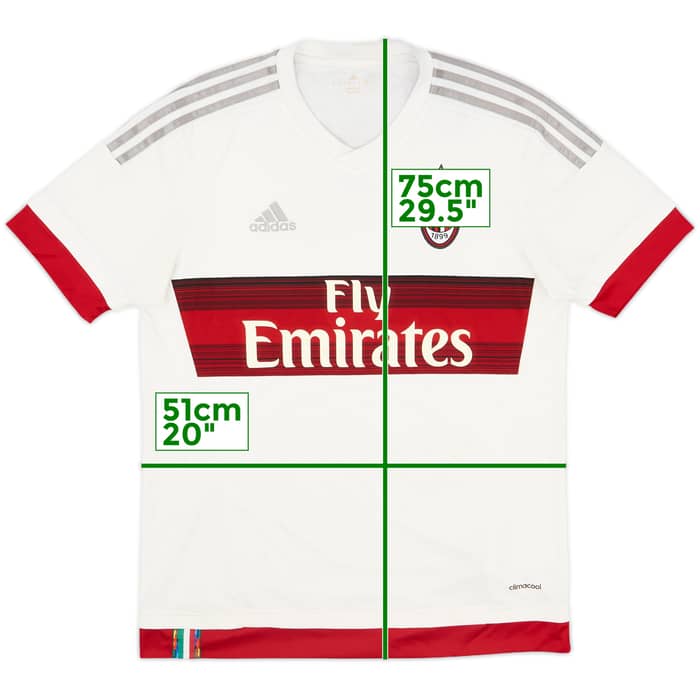 2015-16 AC Milan Away Shirt - 5/10 - (M)