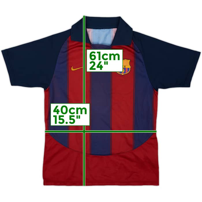 2003-04 Barcelona Basic Home Shirt - 5/10 - (L.Boys)