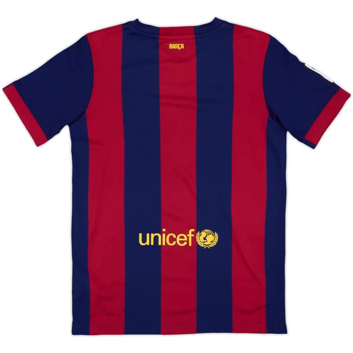 2014-15 Barcelona Home Shirt - 8/10 - (L.Boys)