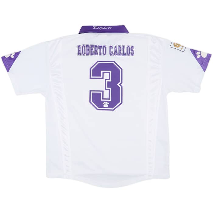 1997-98 Real Madrid Home Shirt Roberto Carlos #3 - 6/10 - (L)