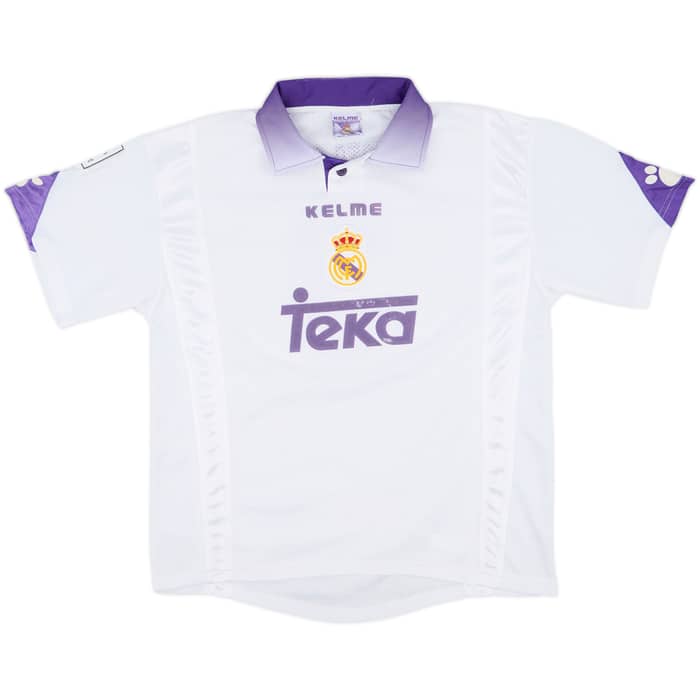 1997-98 Real Madrid Home Shirt Roberto Carlos #3 - 6/10 - (L)