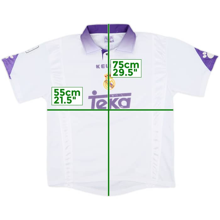 1997-98 Real Madrid Home Shirt Roberto Carlos #3 - 6/10 - (L)