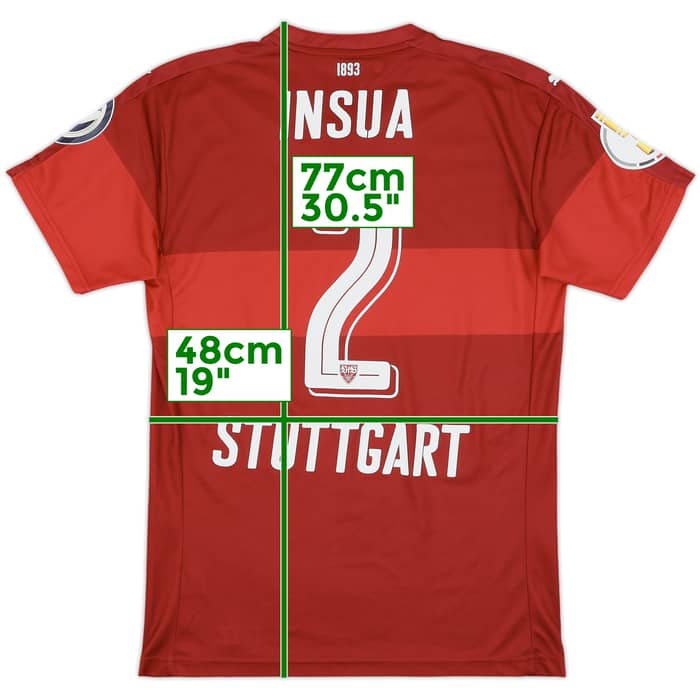 2016-17 Stuttgart Away Shirt Insua #2 - 9/10 - (M)