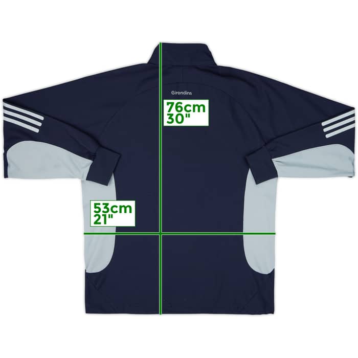 2002-03 Bordeaux adidas 1/4 Zip Drill Top - 8/10 - (S)