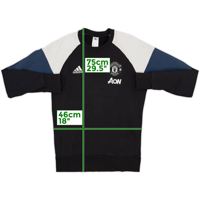 2016-17 Manchester United adidas Sweat Top - 6/10 - (M)