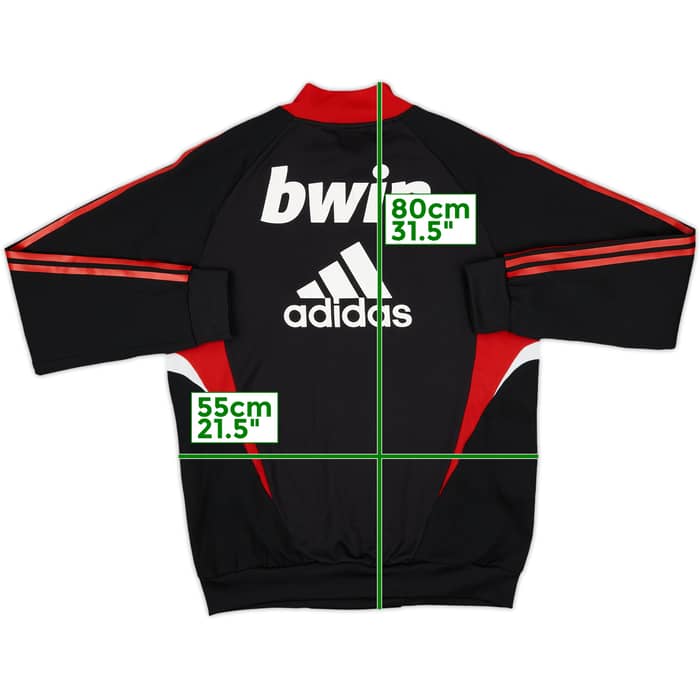 2008-09 AC Milan adidas Drill Top - 8/10 - (L)