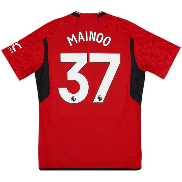 2023-24 Manchester United Authentic Home Shirt Mainoo #37 - 10/10 - (L)