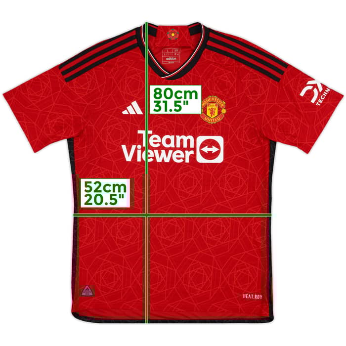 2023-24 Manchester United Authentic Home Shirt Mainoo #37 - 10/10 - (L)