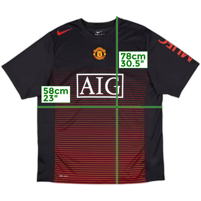 2010-11 Manchester United Nike Training Shirt - 9/10 - (XL)