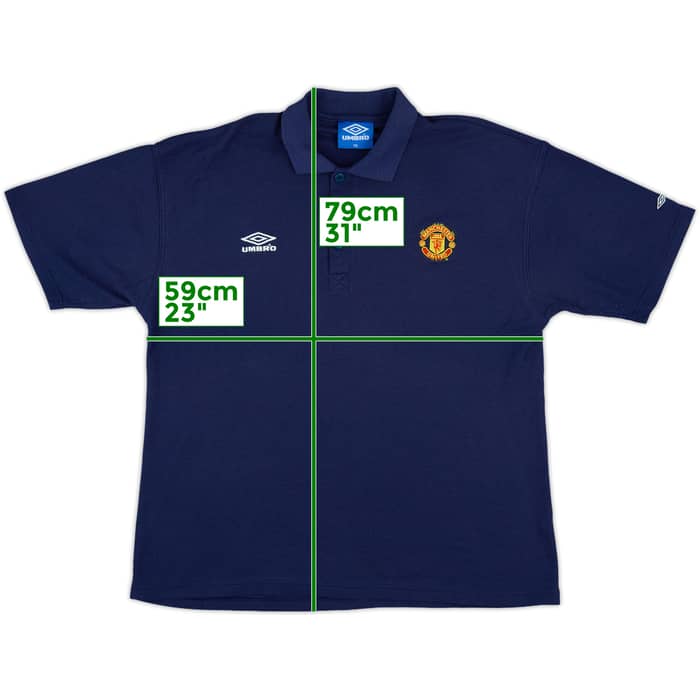 1998-99 Manchester United Umbro Polo Shirt - 9/10 - (XXL)