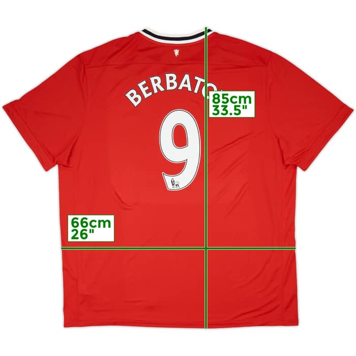 2011-12 Manchester United Home Shirt Berbatov #9 (3XL)
