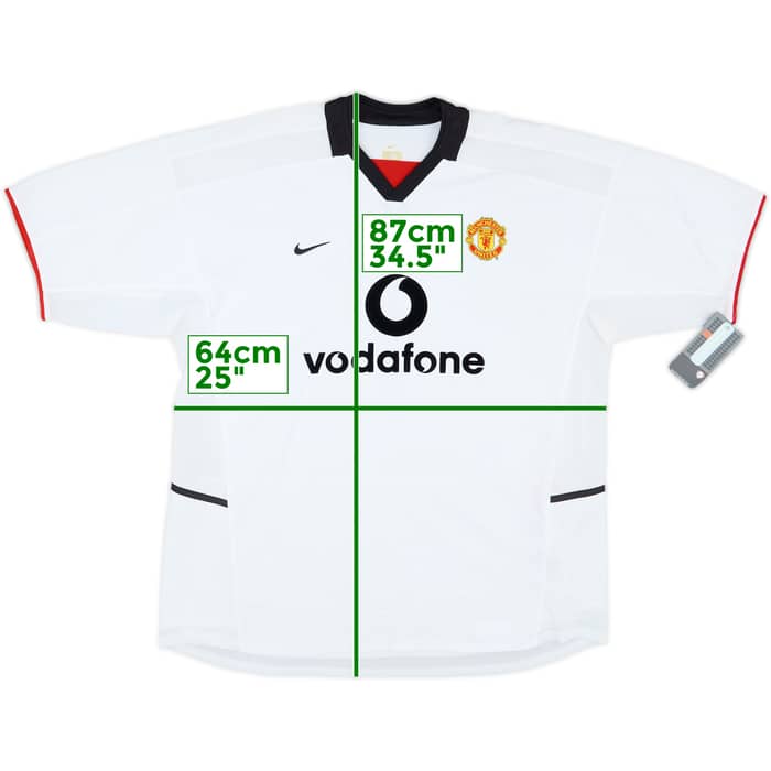 2002-03 Manchester United Away Shirt Beckham #7 (XXL)