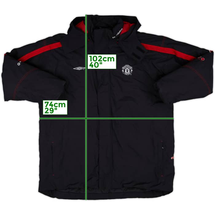 2000-01 Manchester United Umbro Padded Bench Coat - 8/10 - (XXL)