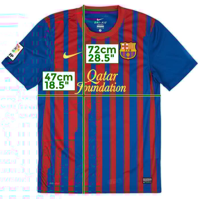 2011-12 Barcelona Home Shirt A.Iniesta #8 - 9/10 - (S)