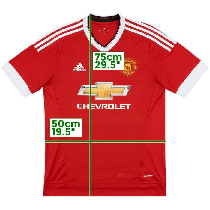 2015-16 Manchester United Home Shirt Memphis #7 - 7/10 - (M)