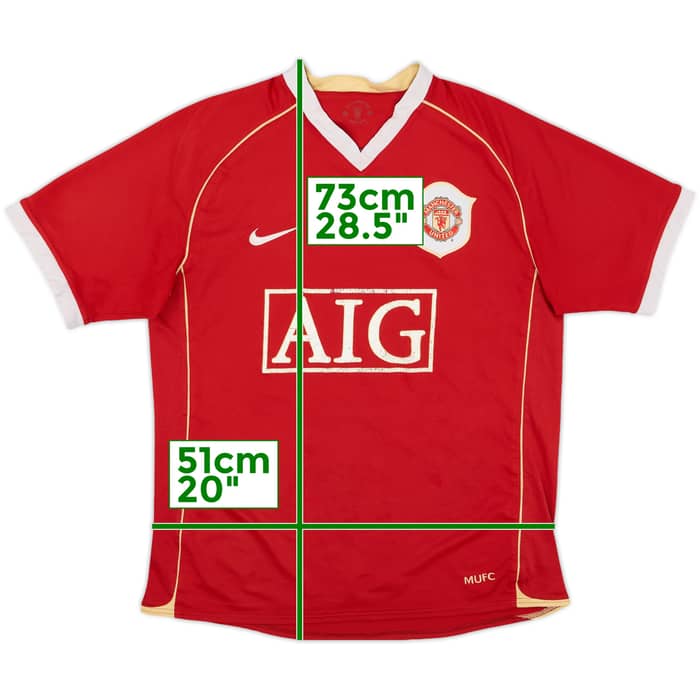 2006-07 Manchester United Home Shirt - 5/10 - (M)