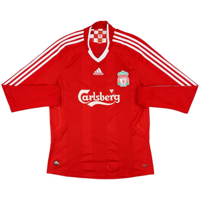 2008-10 Liverpool Home L/S Shirt - 5/10 - (M)