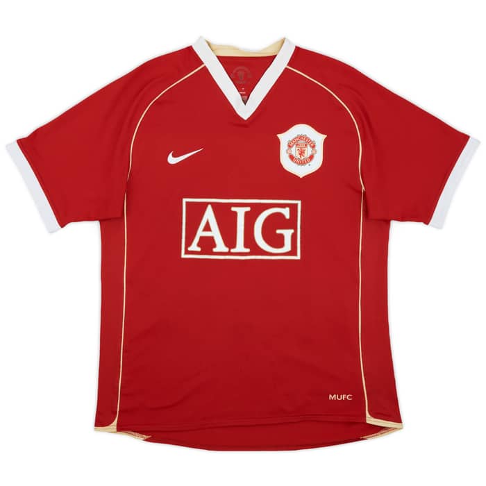2006-07 Manchester United Home Shirt Scholes #18 - 6/10 - (M)
