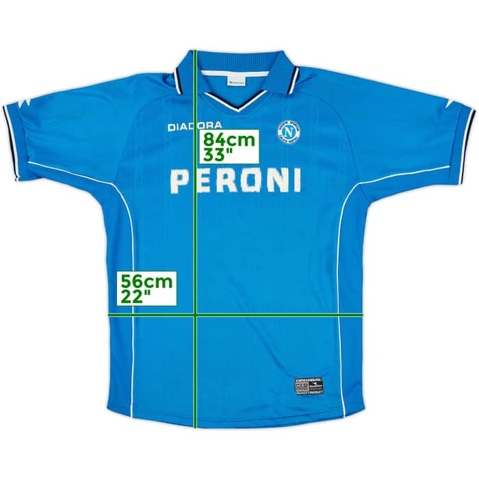 2000-01 Napoli Home Shirt - 5/10 - (XL)