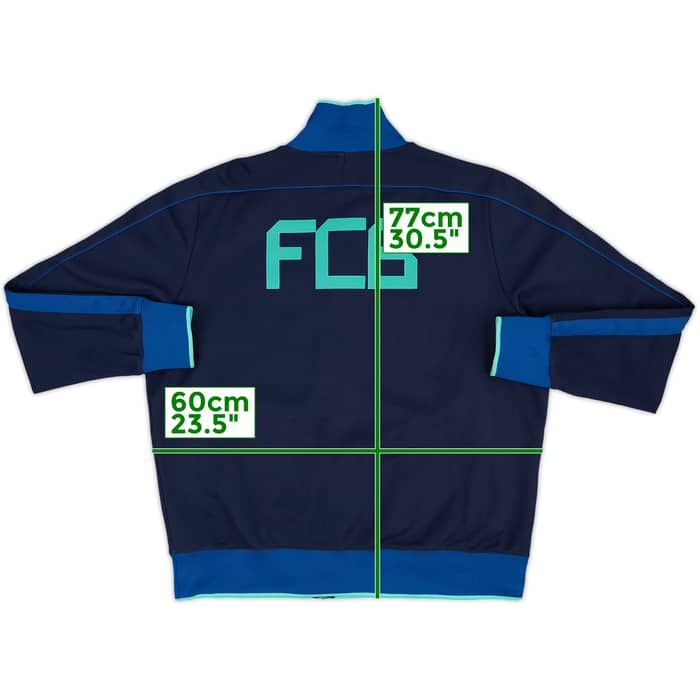 2010-11 Barcelona Nike N98 Track Jacket - 9/10 - (XL)