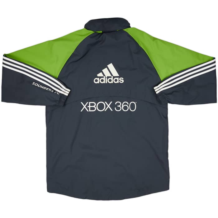 2009-10 Seattle Sounders adidas Hooded Rain Jacket - 8/10 - (L/XL)