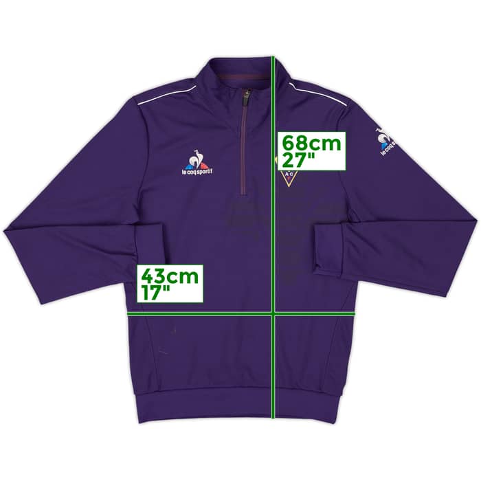 2019-20 Fiorentina Le Coq Sportif 1/4 Track Jacket - 6/10 - (XS)