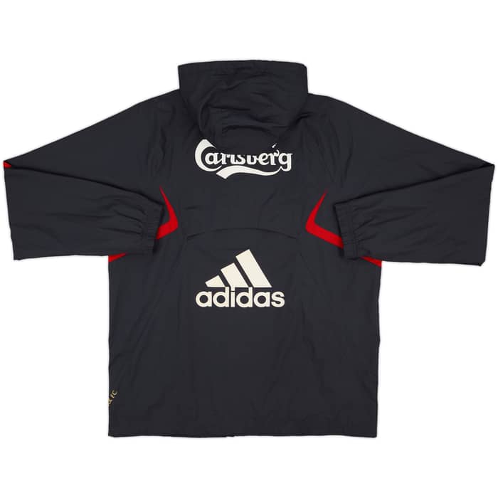 2009-10 Liverpool adidas Hooded Rain Jacket - 6/10 - (M)