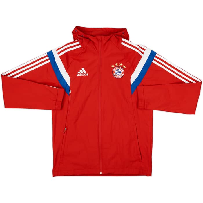 2014-15 Bayern Munich adidas Hooded Track Jacket - 8/10 - (S)