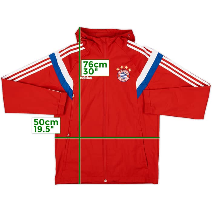 2014-15 Bayern Munich adidas Hooded Track Jacket - 8/10 - (S)