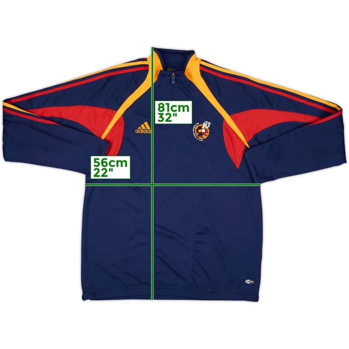 2004-05 Spain adidas 1/4 Zip Drill Top - 8/10 - (L/XL)