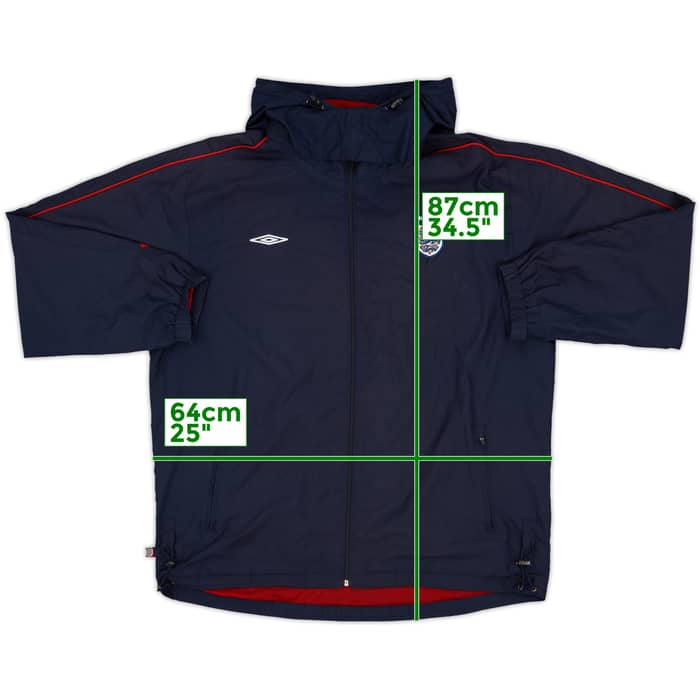 2007-09 England Umbro Hooded Track Jacket - 8/10 - (XL)