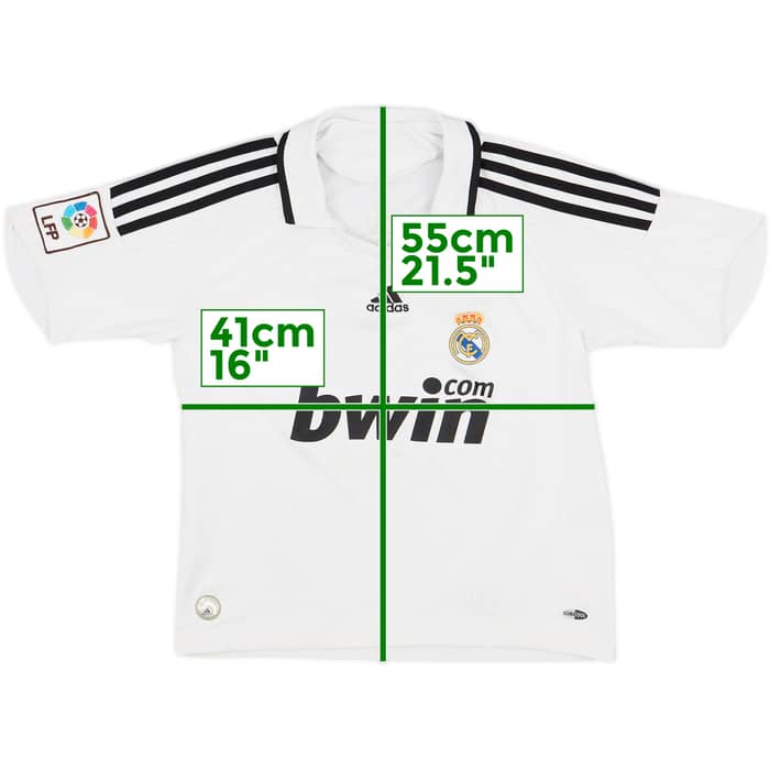 2008-09 Real Madrid Home Shirt - 7/10 - (S.Boys)