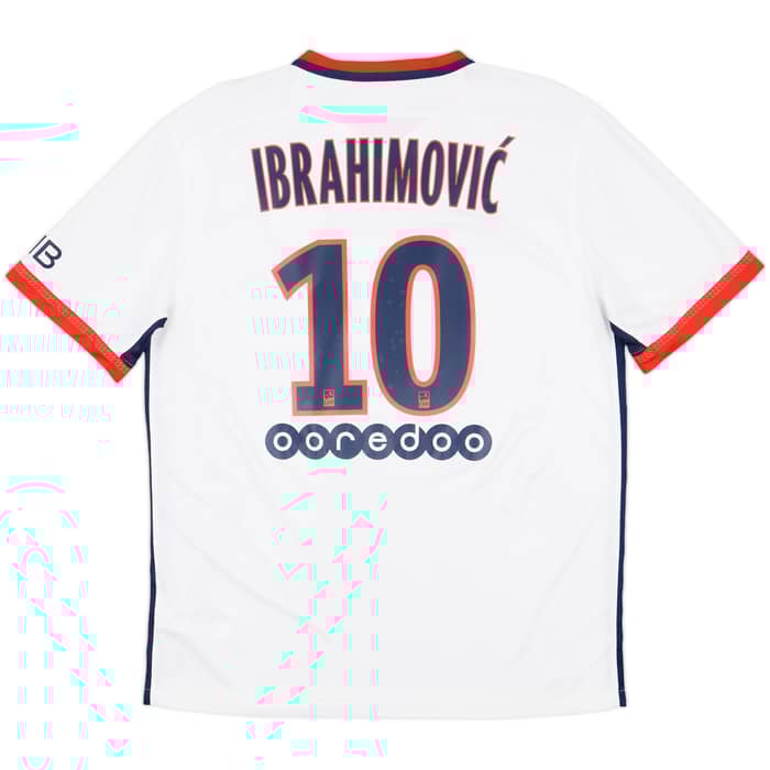 2015-16 Paris Saint-Germain Away Shirt Ibrahimovic #10 - 7/10 - (L)