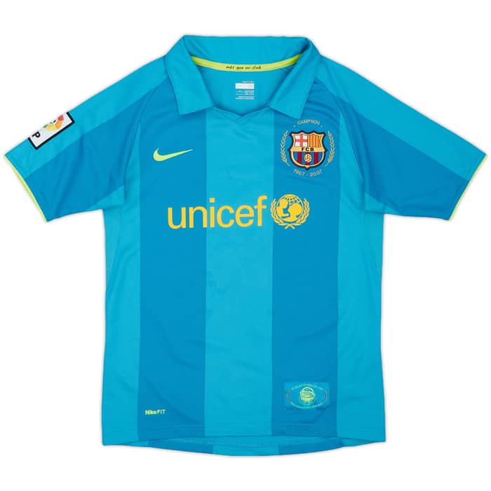 2007-09 Barcelona Away Shirt - 7/10 - (M.Boys)