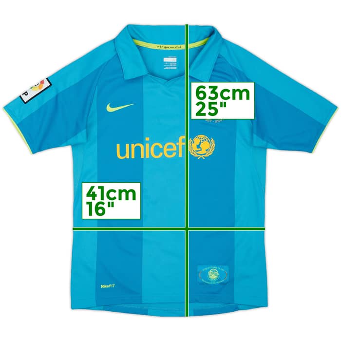 2007-09 Barcelona Away Shirt - 7/10 - (M.Boys)