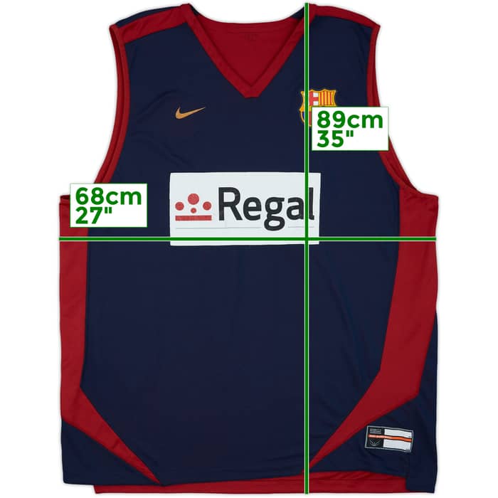 2007-08 Barcelona Basketball Jersey - 5/10 - (4XL)