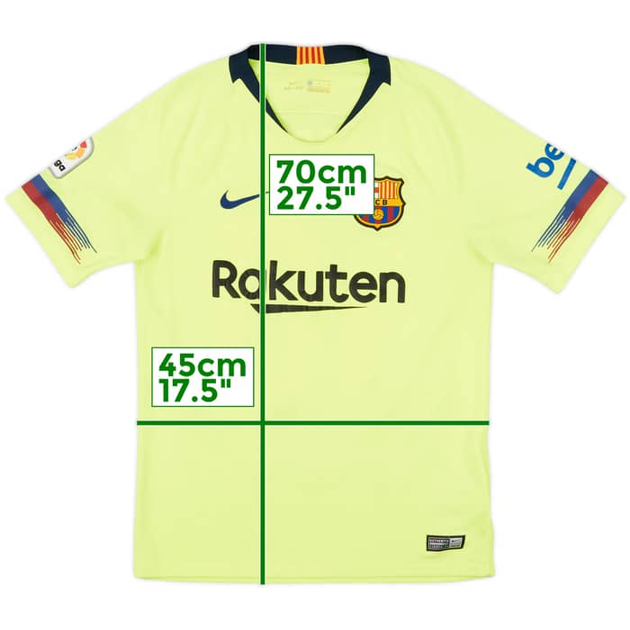 2018-19 Barcelona Away Shirt Messi #10 - 8/10 - (S)