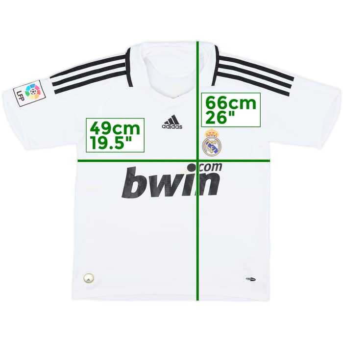 2008-09 Real Madrid Home Shirt - 7/10 - (L.Boys)