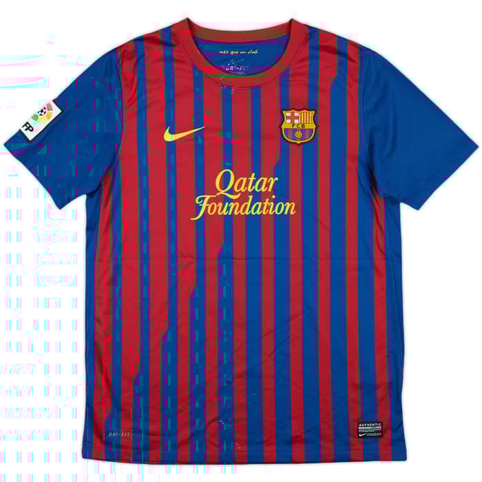 2011-12 Barcelona Home Shirt David Villa #7 - 6/10 - (XL.Boys)