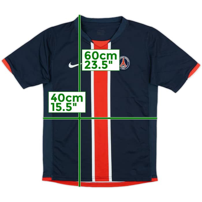 2006-07 Paris Saint-Germain Home Shirt - 6/10 - (L.Boys)