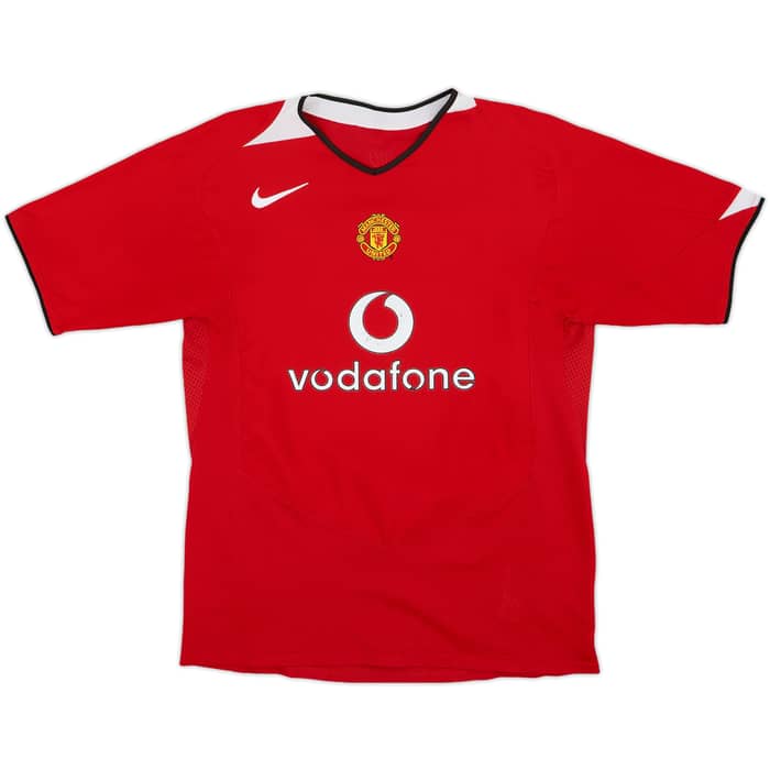 2004-06 Manchester United Home Shirt - 7/10 - (XL.Boys)